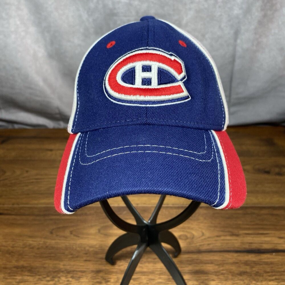 Zephyr Montreal Canadiens NHL Hat Men Mesh Inlay Navy Blue Red Z-Fit One Size - Picture 2 of 8